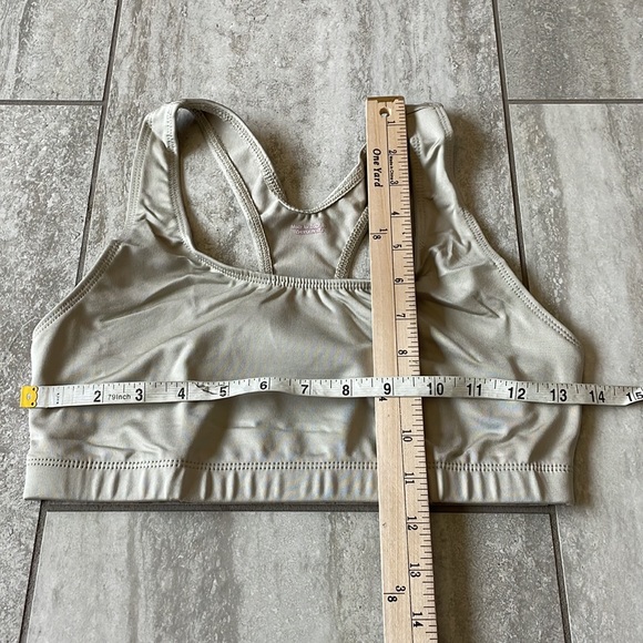 Danskin coolmax,Extreme racer back bra top,Medium,cream for women - Picture 2 of 7